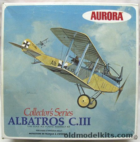 Aurora 1/48 Albatros C-III Collectors Series - (C.III), 1142-260 plastic model kit